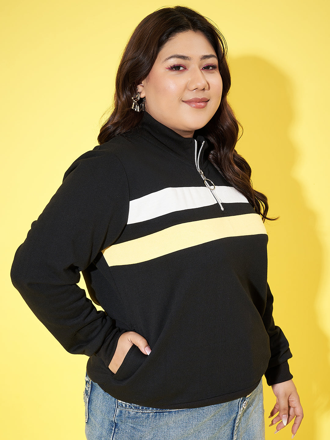 Austivo Women Solid Sweatshirt