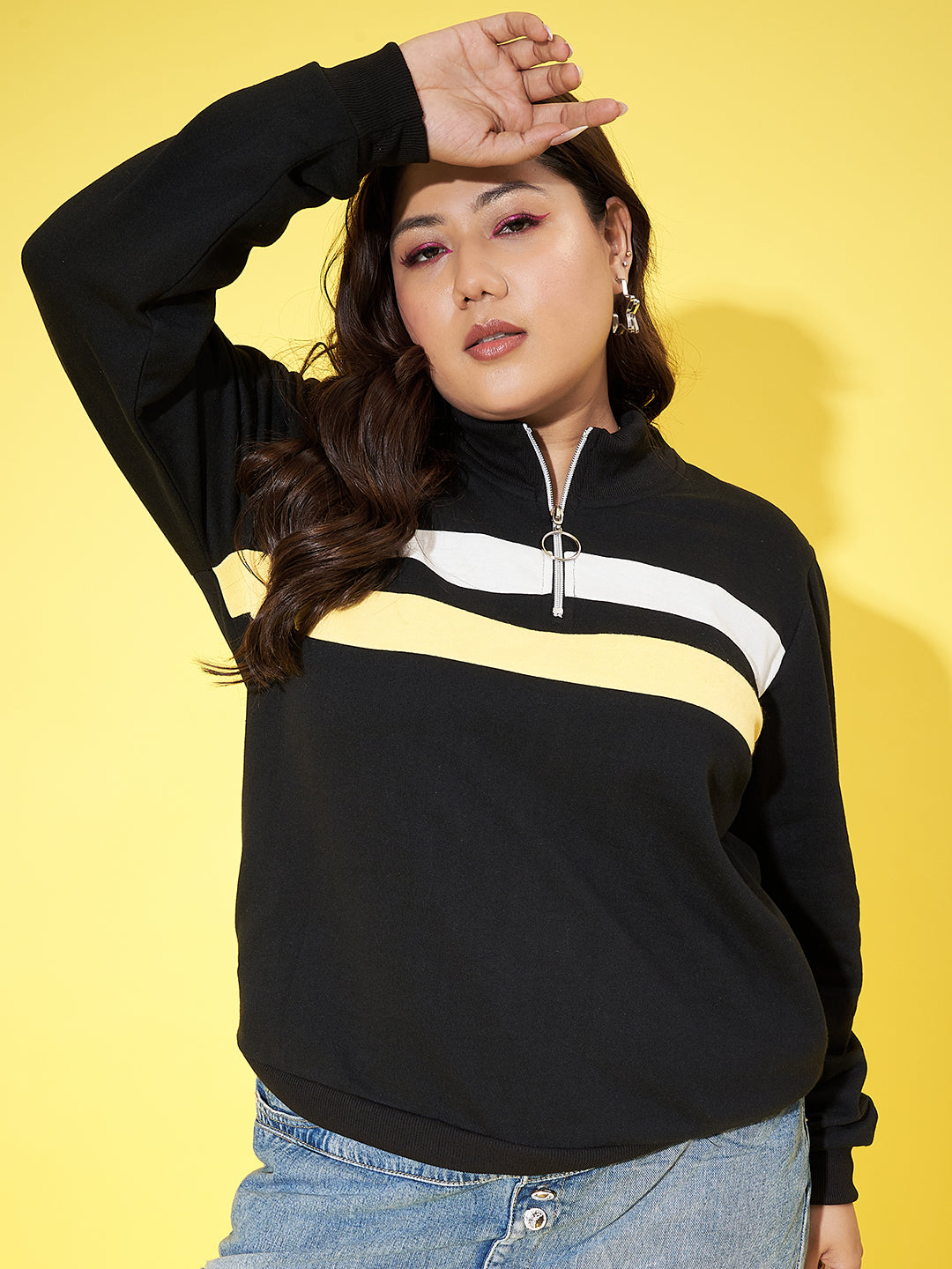 Austivo Women Solid Sweatshirt
