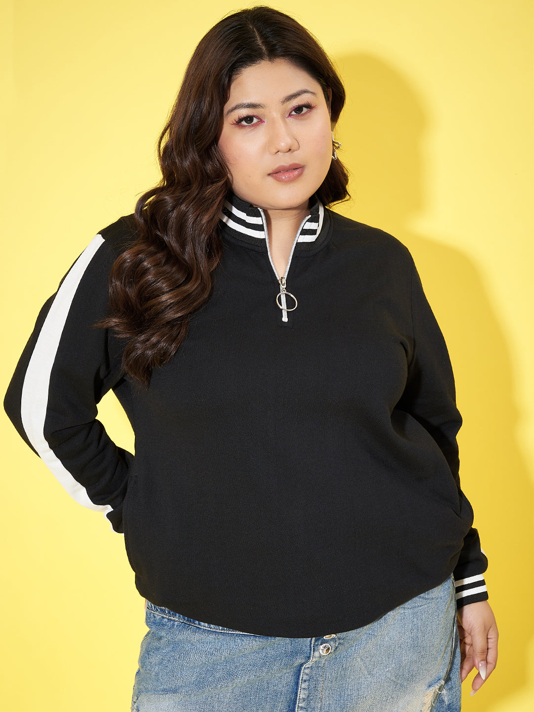 Austivo Women Solid Sweatshirt