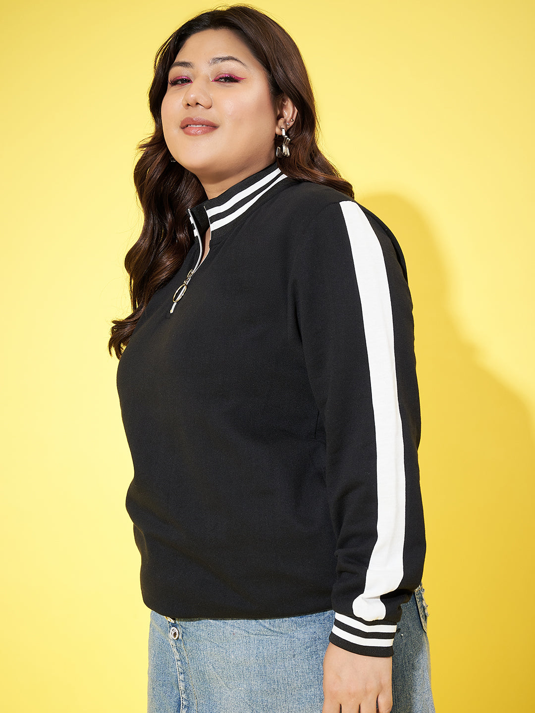 Austivo Women Solid Sweatshirt