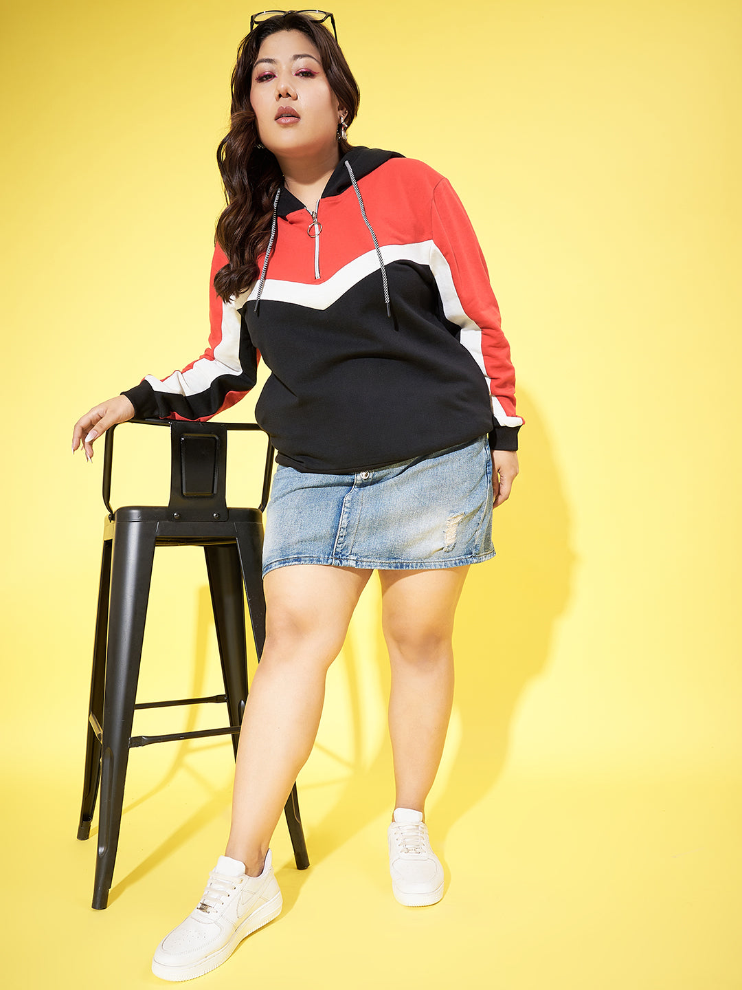 Austivo Women Solid Sweatshirt