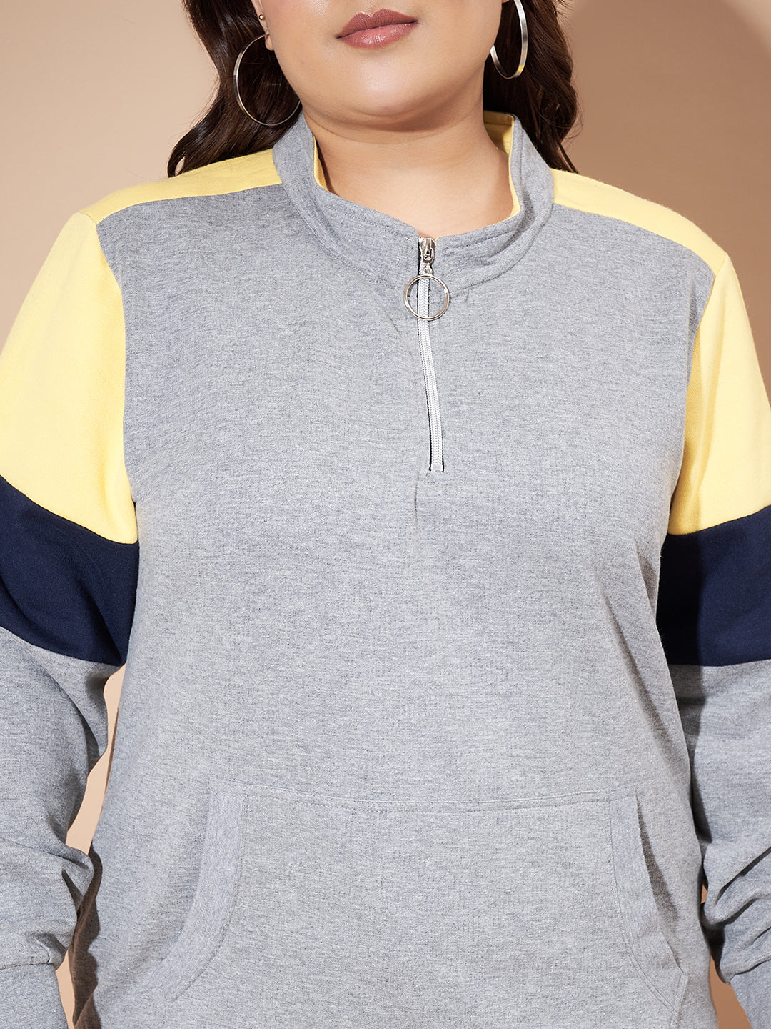 Austivo Women Solid Sweatshirt