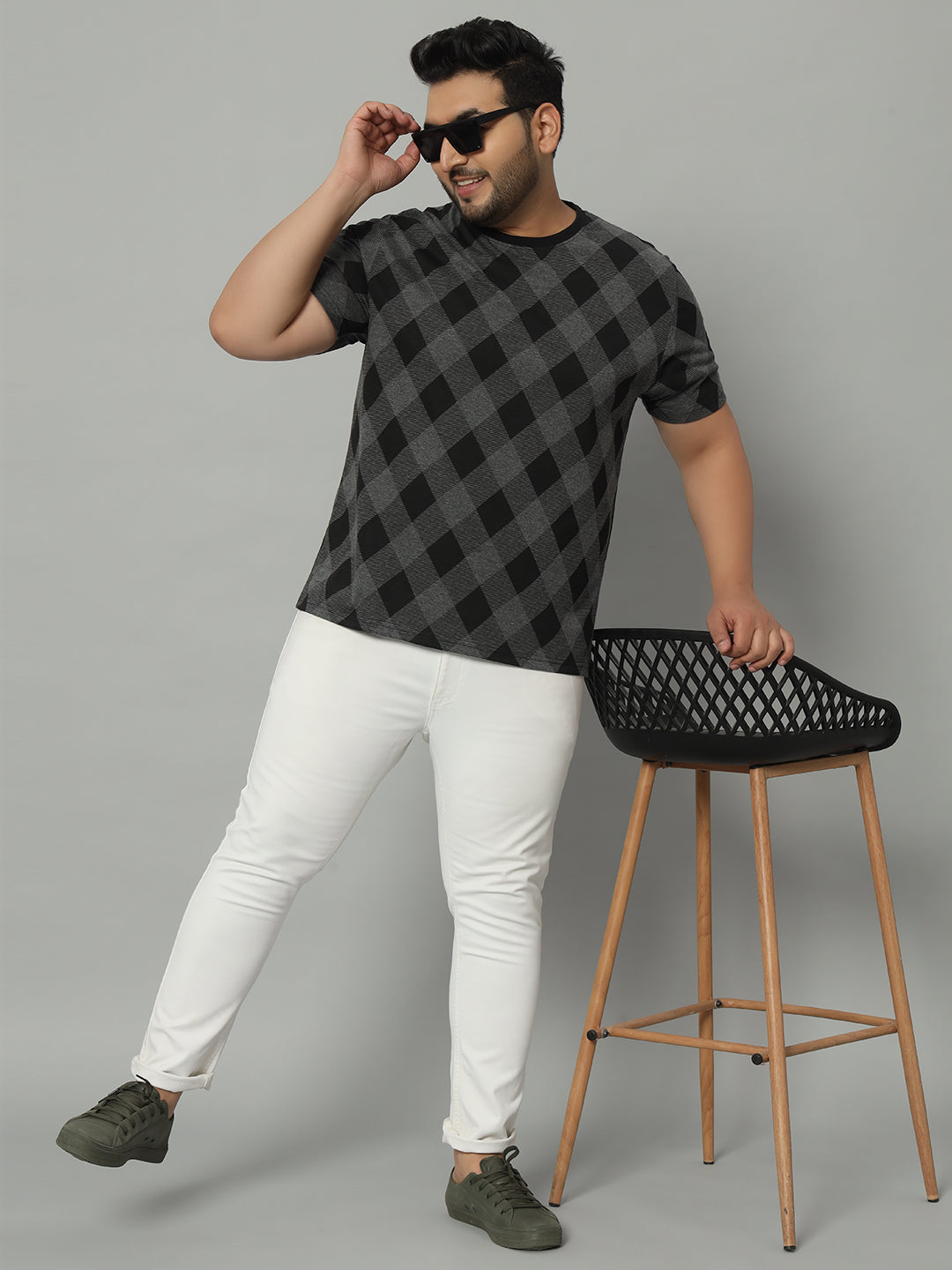 Austivo Men Round Neck Multicolor T-Shirt