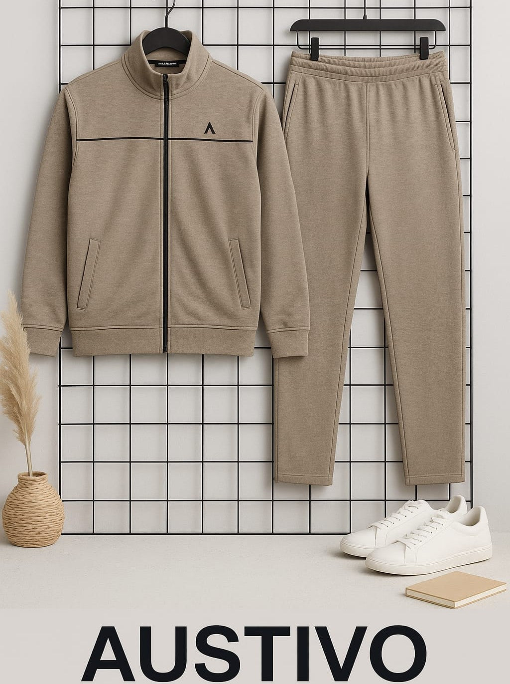 Austivo Plus Size Men's Co-ord Set