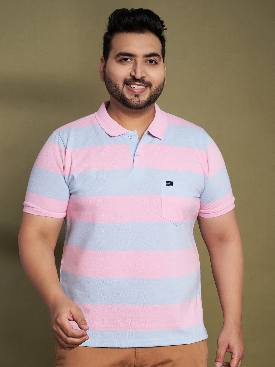 Austivo Men's Polo Neck T-shirt