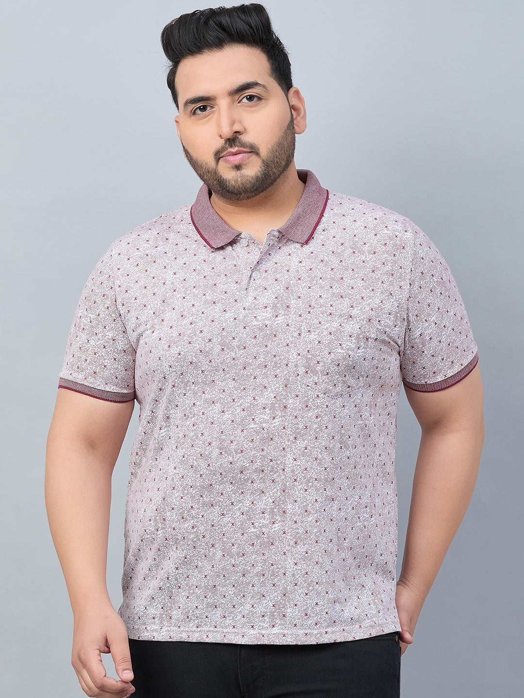 Austivo Men's Polo Neck T-shirt