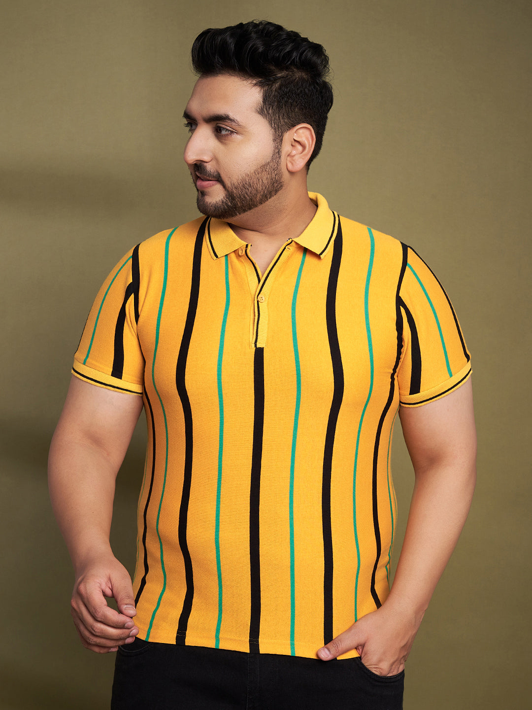 Austivo Men's Polo Neck T-shirt