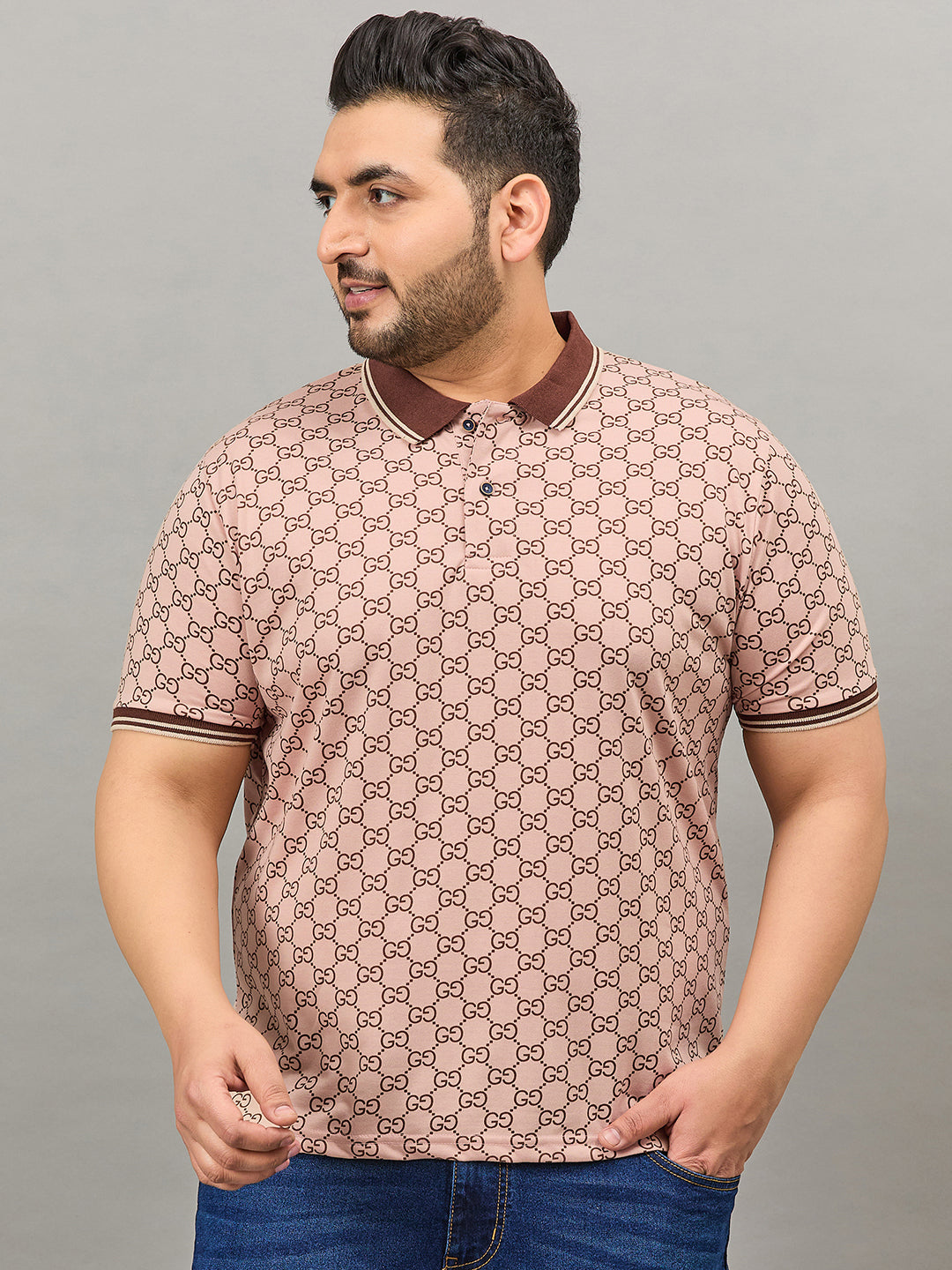 Austivo Men's Polo Neck T-shirt