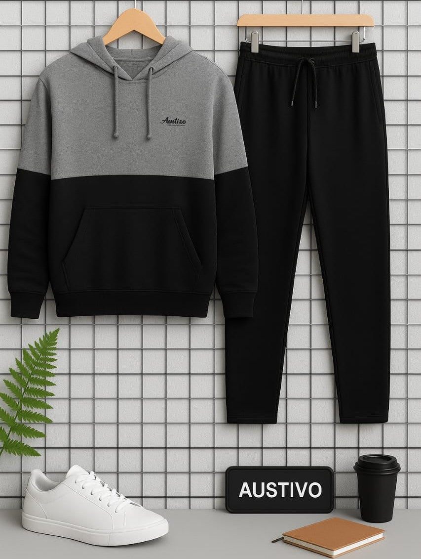 Austivo Plus Size Men's Co-ord Set