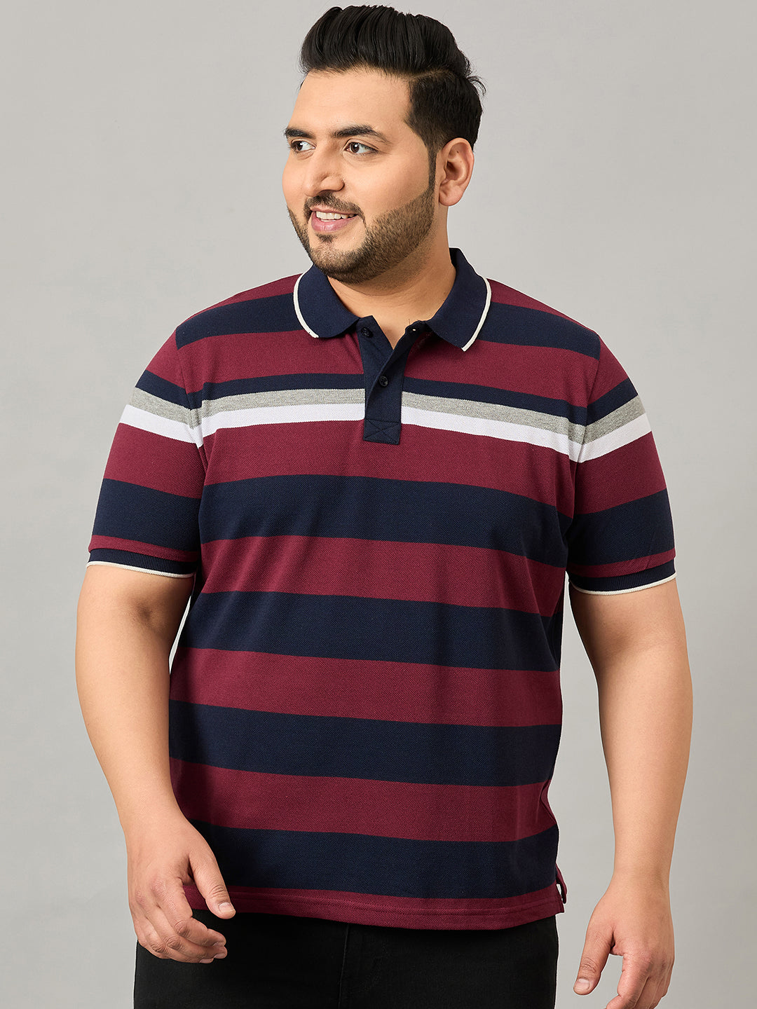Austivo Men's Polo Neck T-shirt