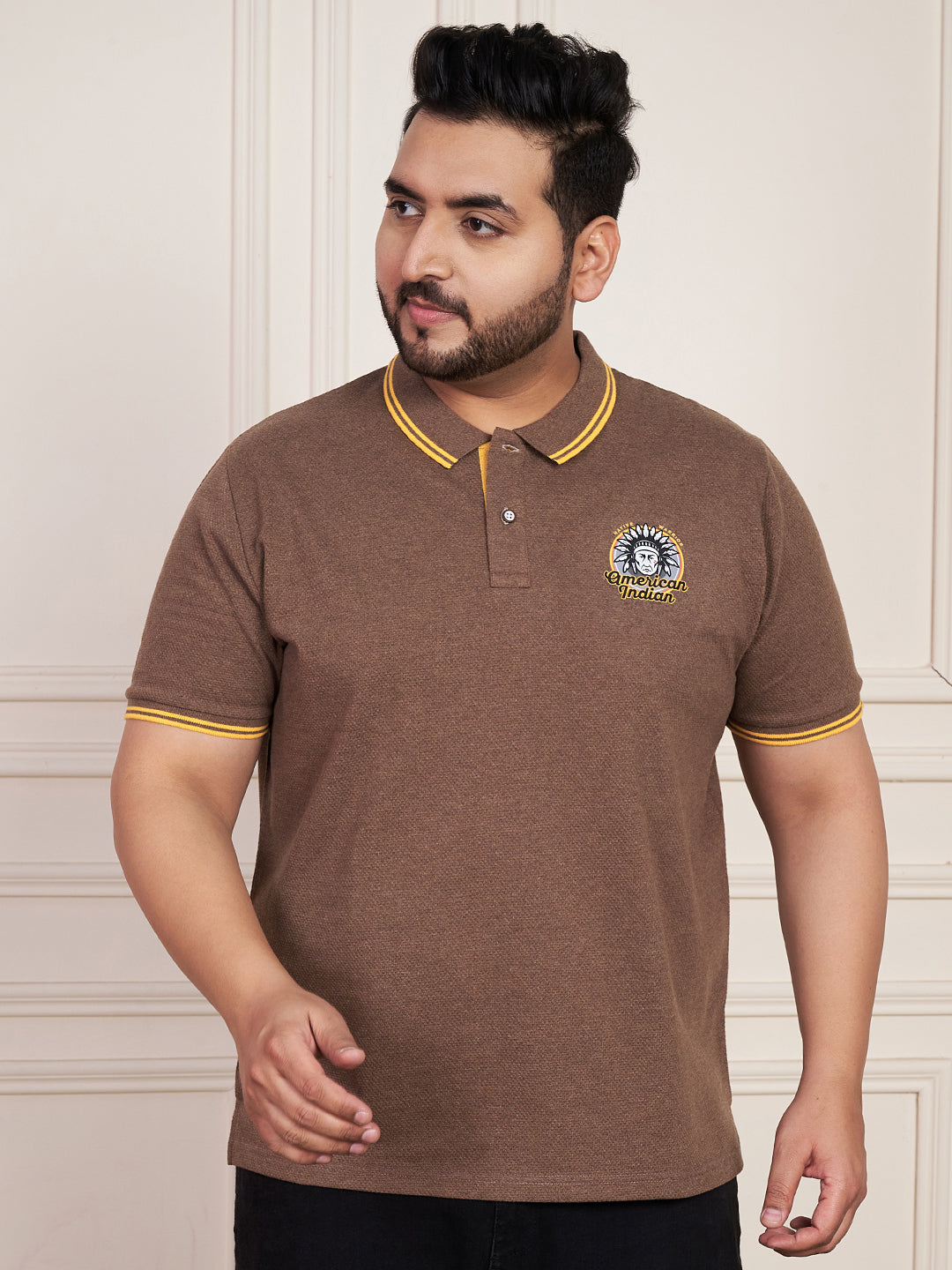 Austivo Men's Polo Neck T-shirt