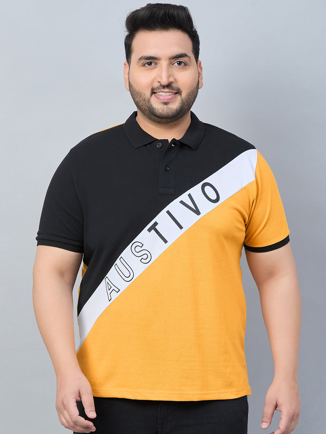 Austivo Men's Polo Neck T-shirt