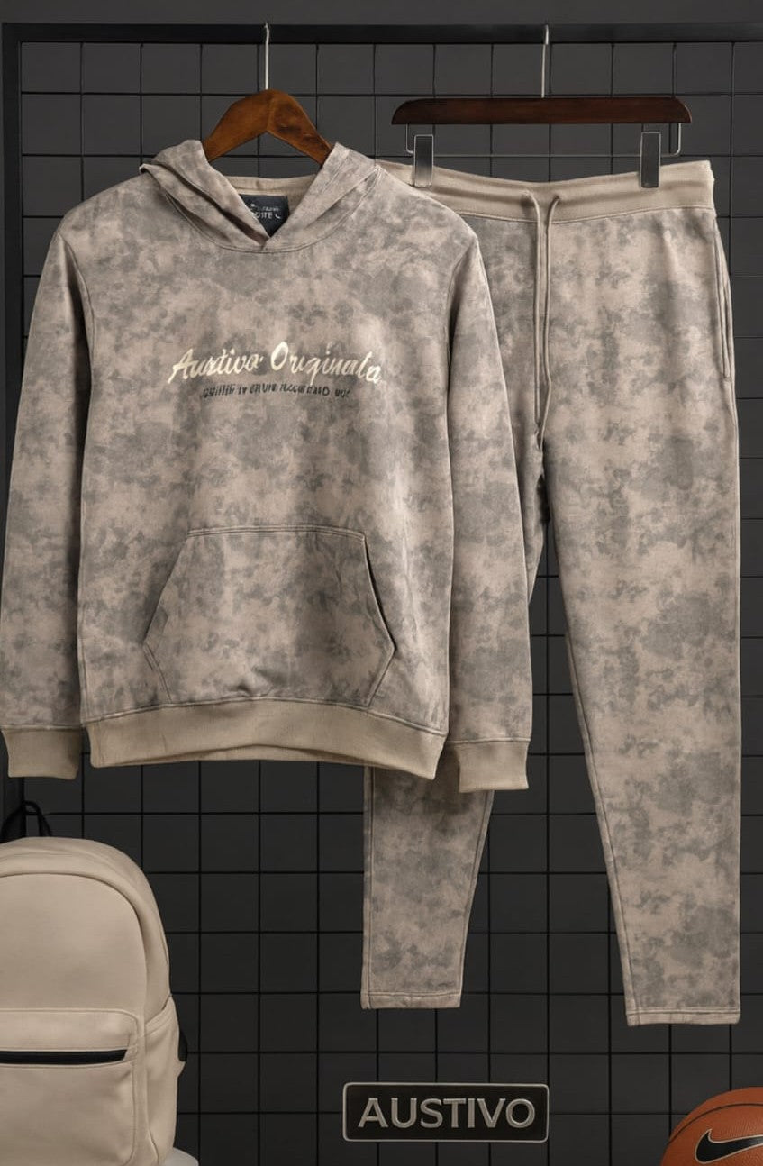 Austivo Plus Size Men's Co-ord Set