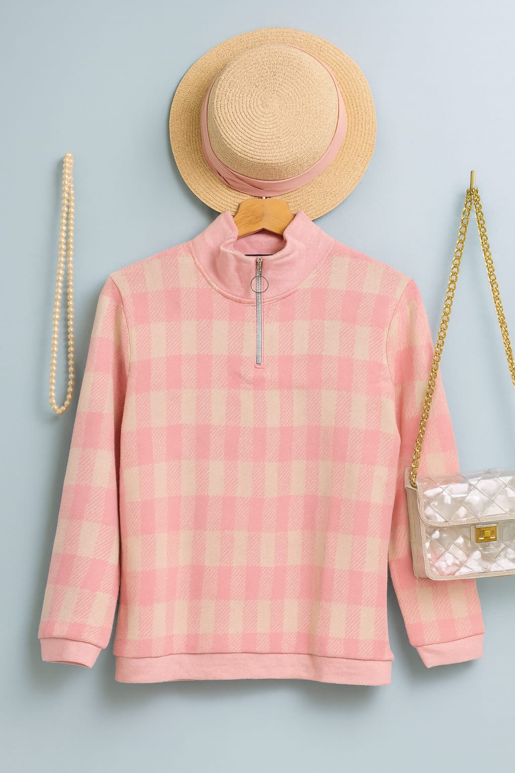 Austivo Women Colour Block High Neck Cardigan