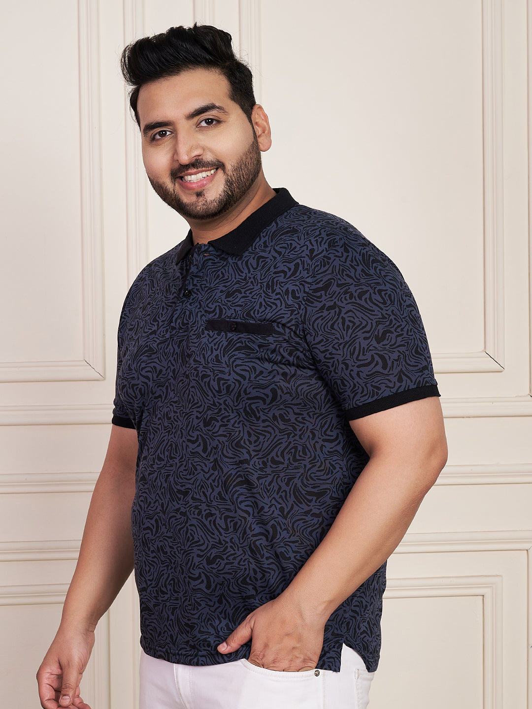 Austivo Men's Polo Neck T-shirt