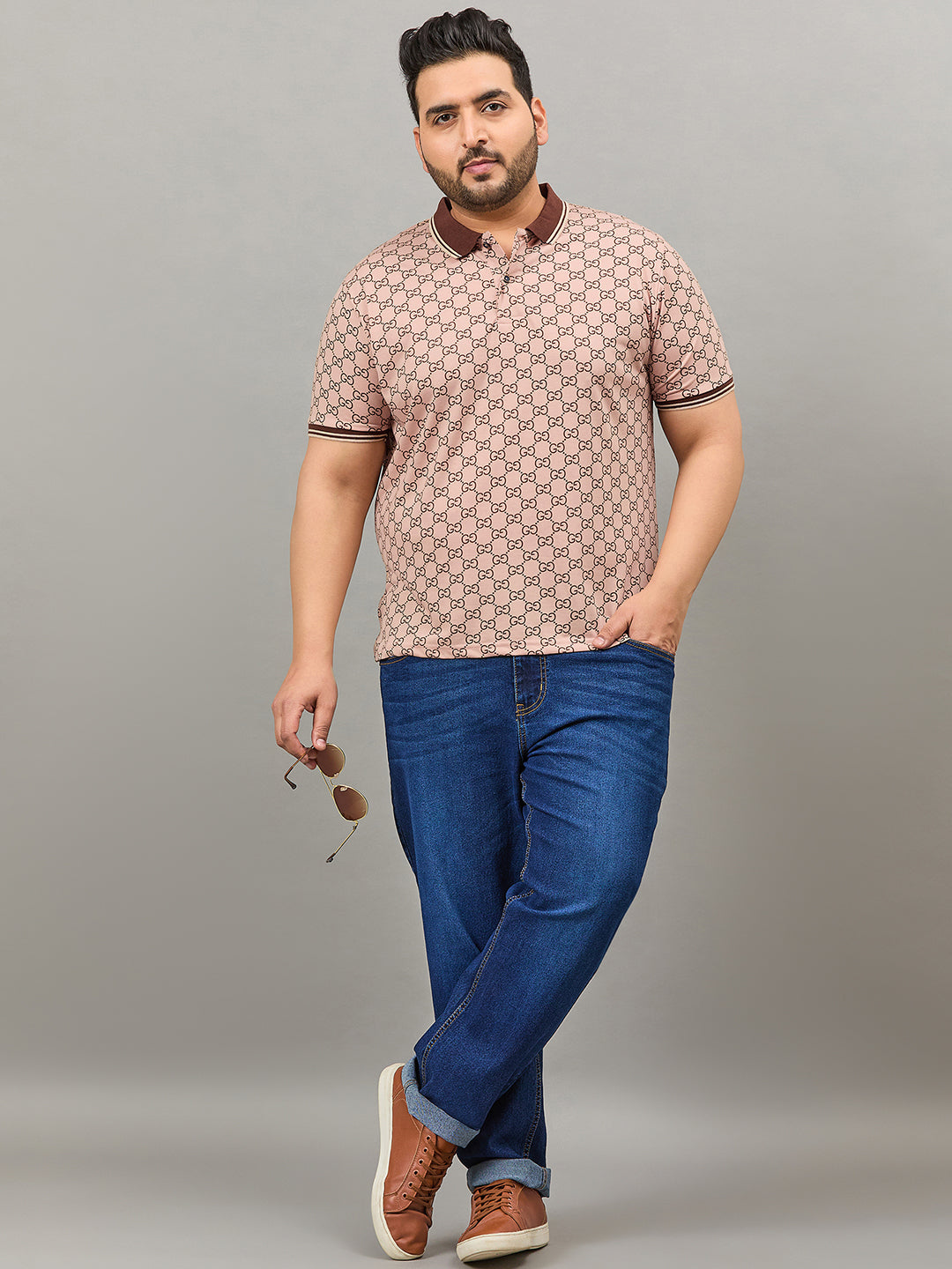 Austivo Men's Polo Neck T-shirt