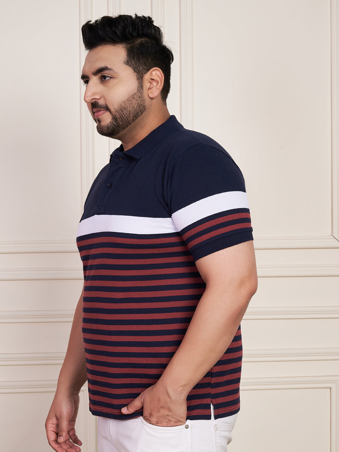 Austivo Men's Polo Neck T-shirt