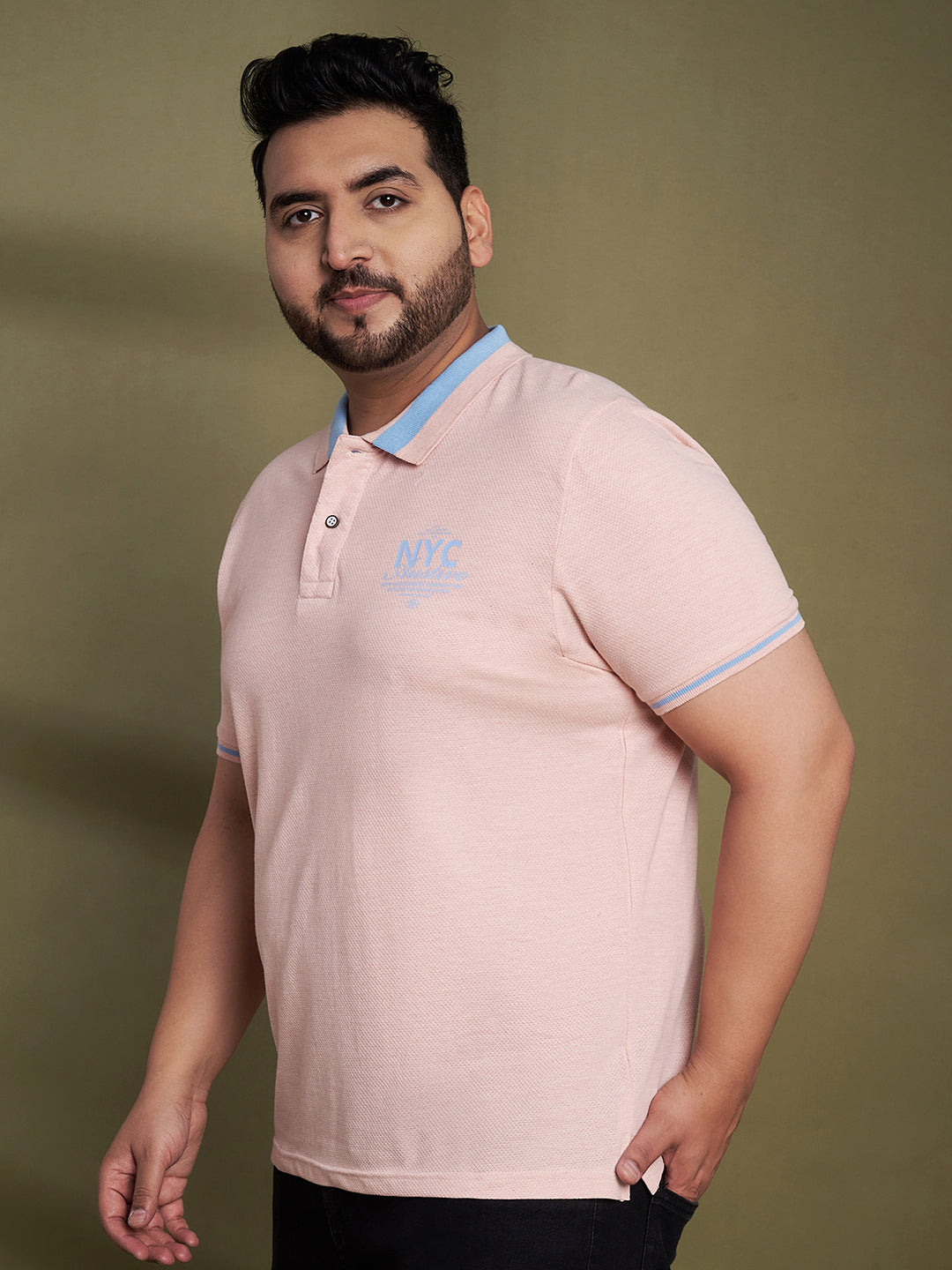 Austivo Men's Polo Neck T-shirt