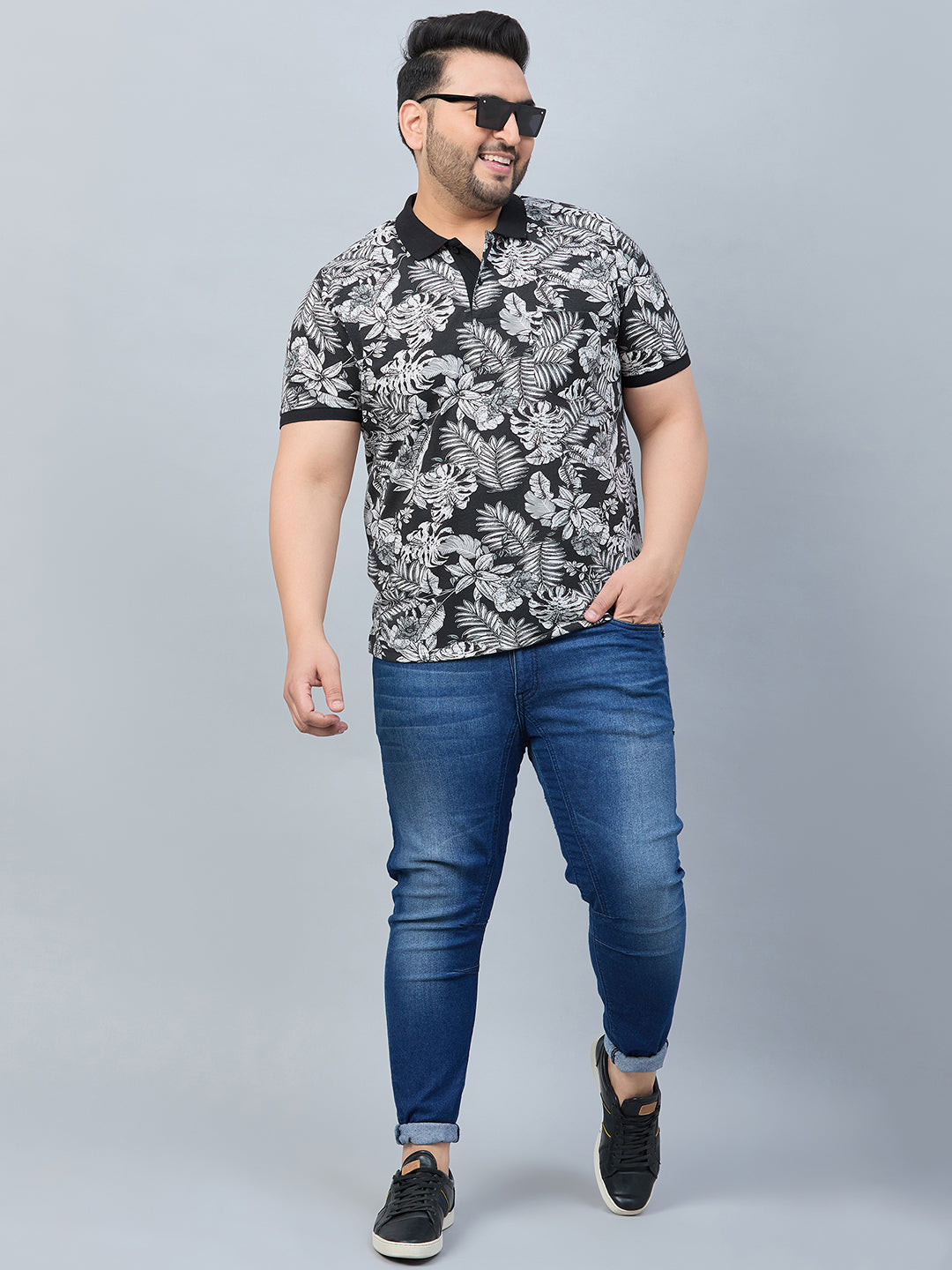 Austivo Men's Polo Neck T-shirt