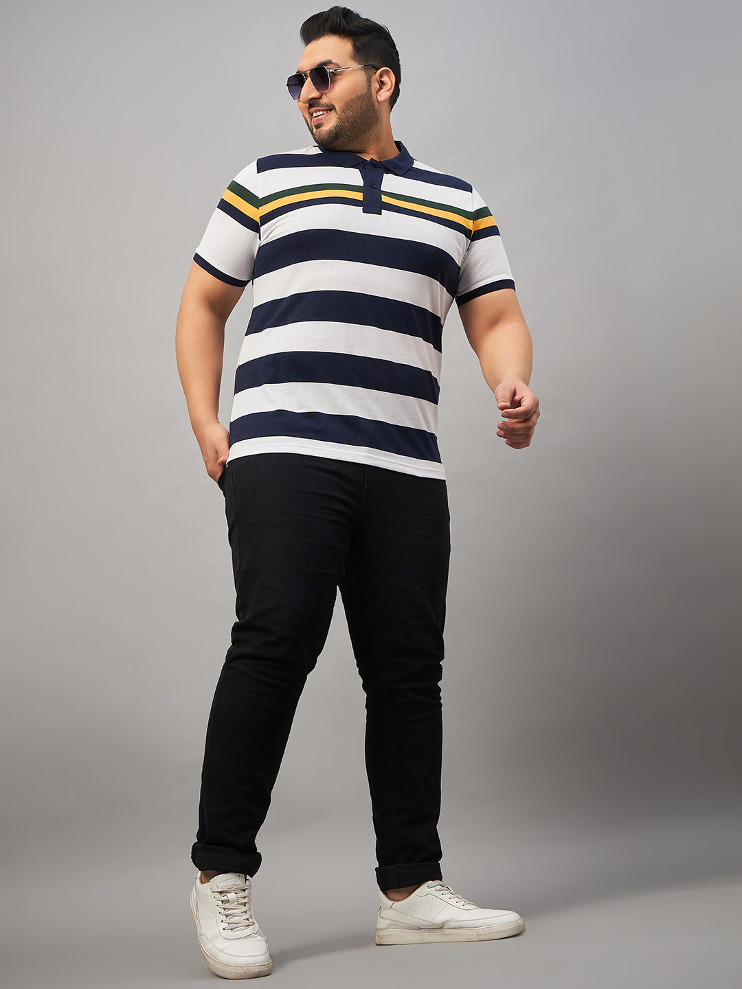 Austivo Men's Polo Neck T-shirt