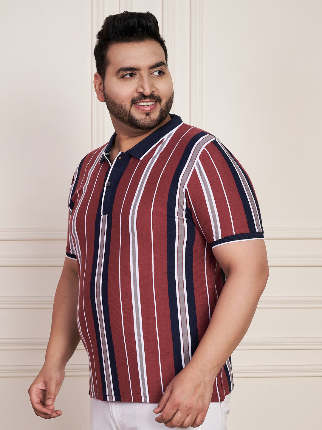 Austivo Men's Polo Neck T-shirt