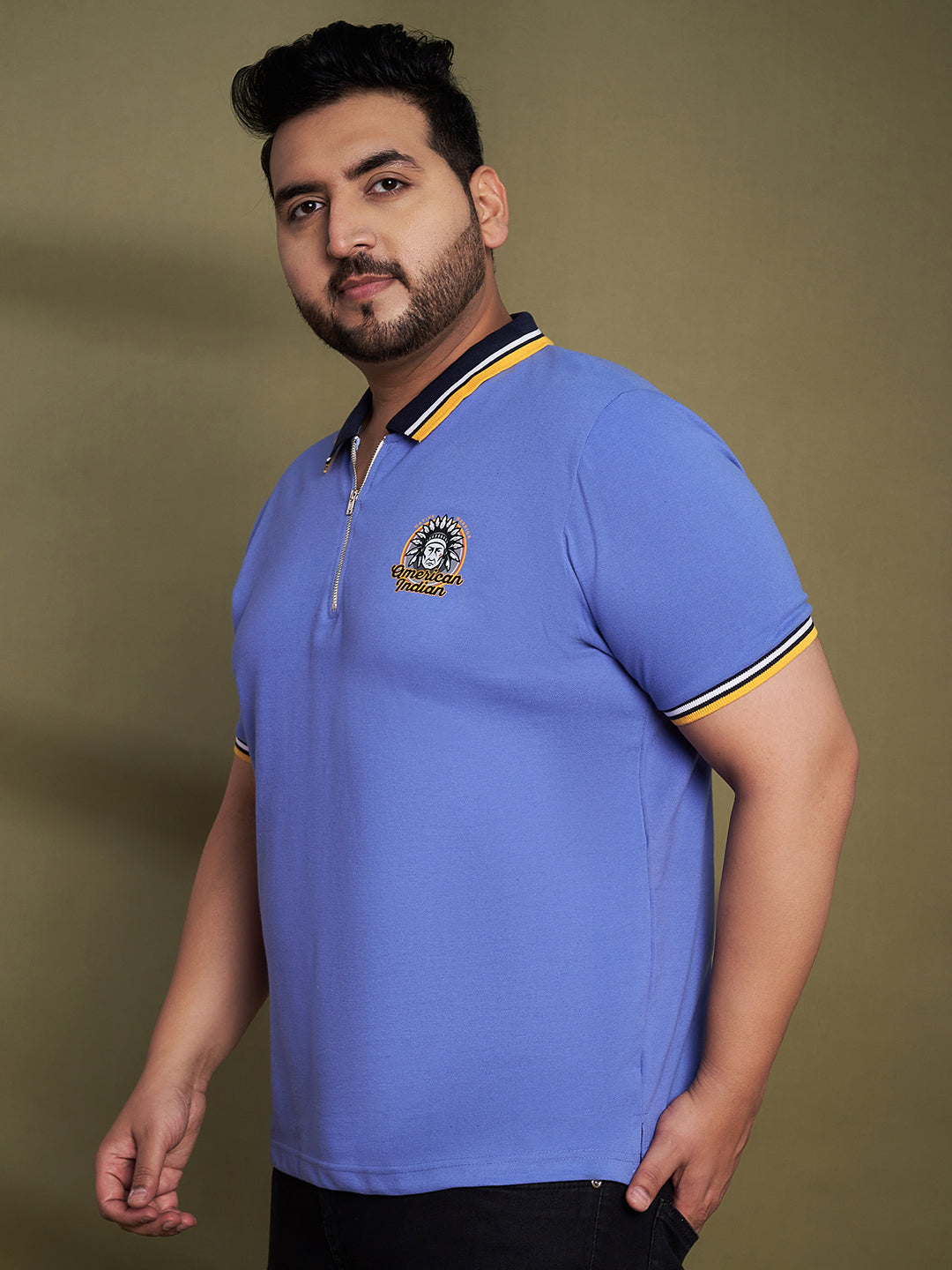 Austivo Men's Polo Neck T-shirt