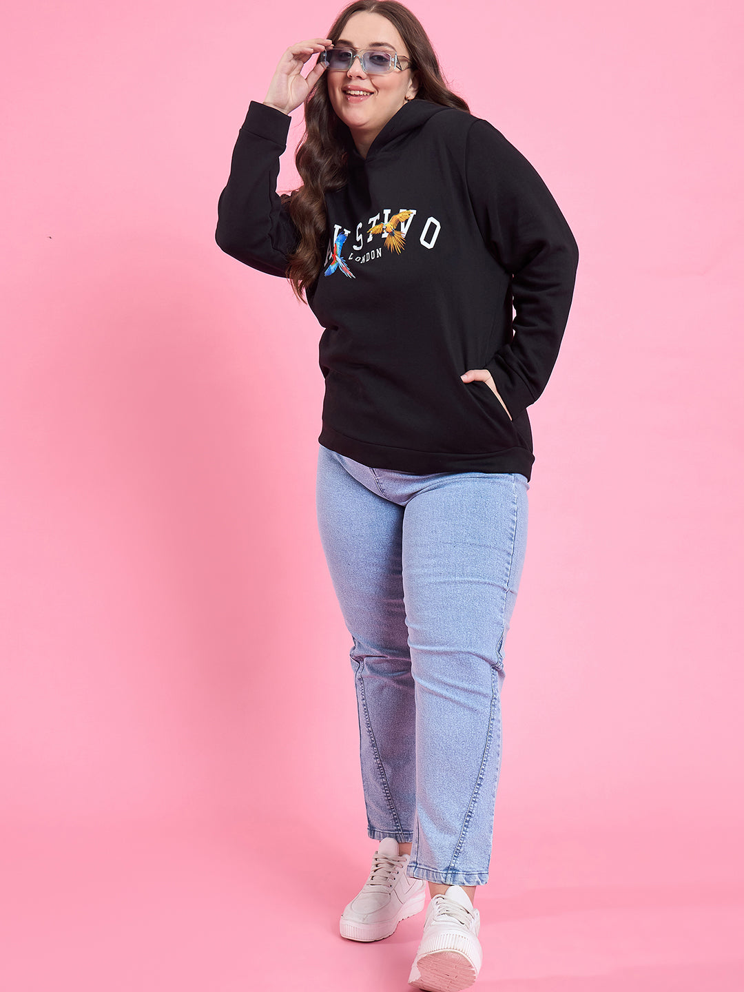 Austivo Women Solid Sweatshirt