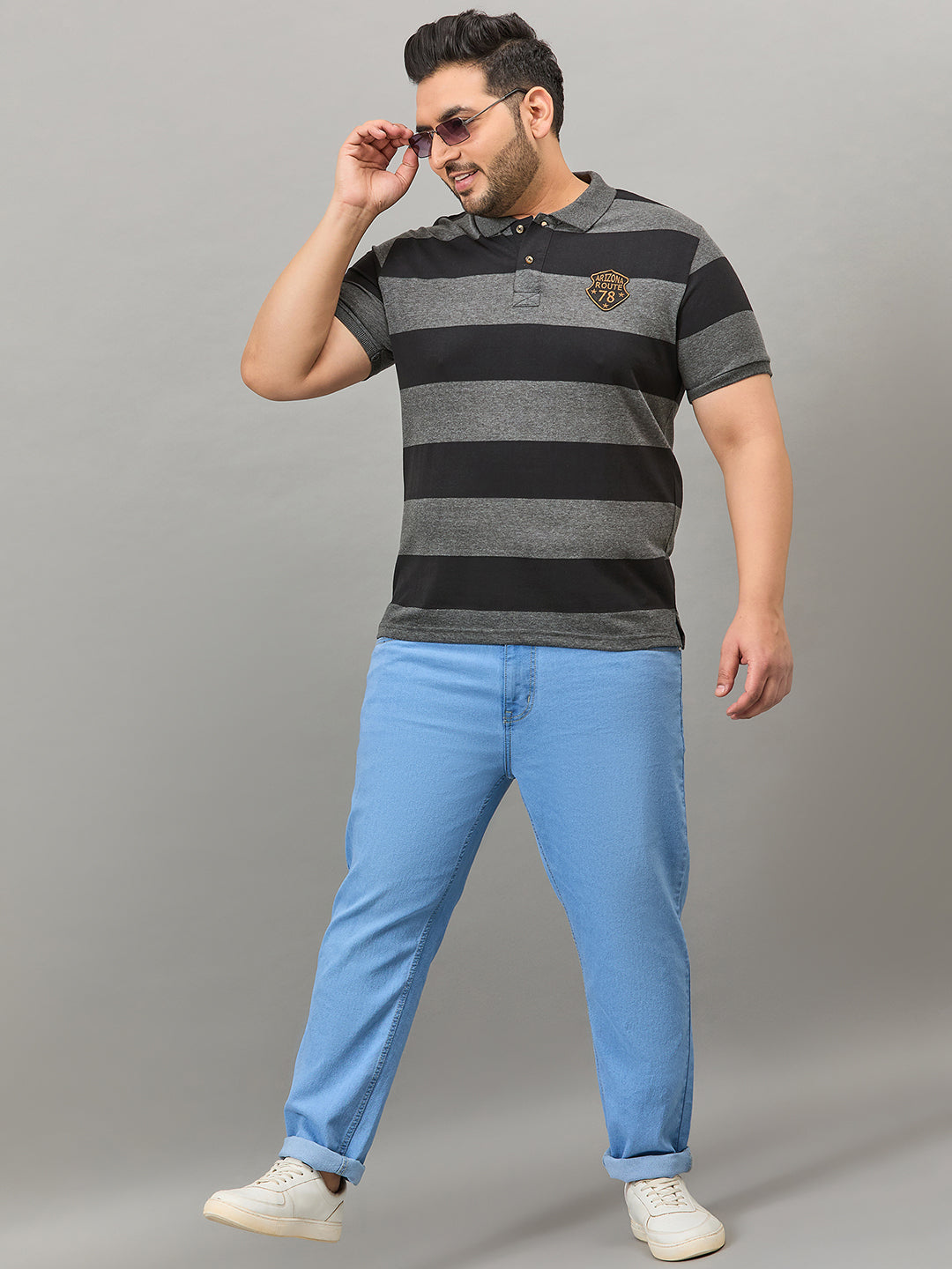 Austivo Men's Polo Neck T-shirt