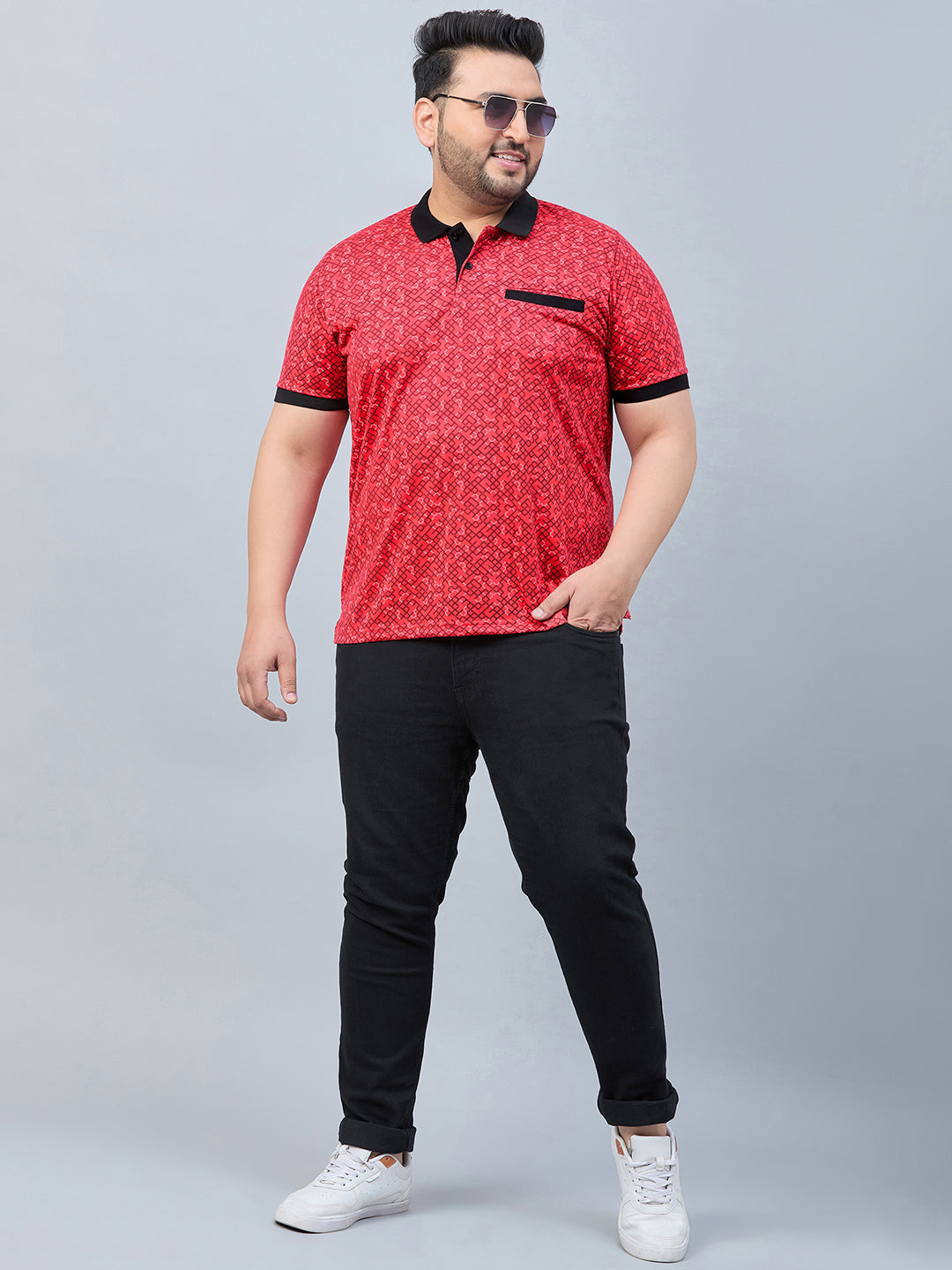 Austivo Men's Polo Neck T-shirt