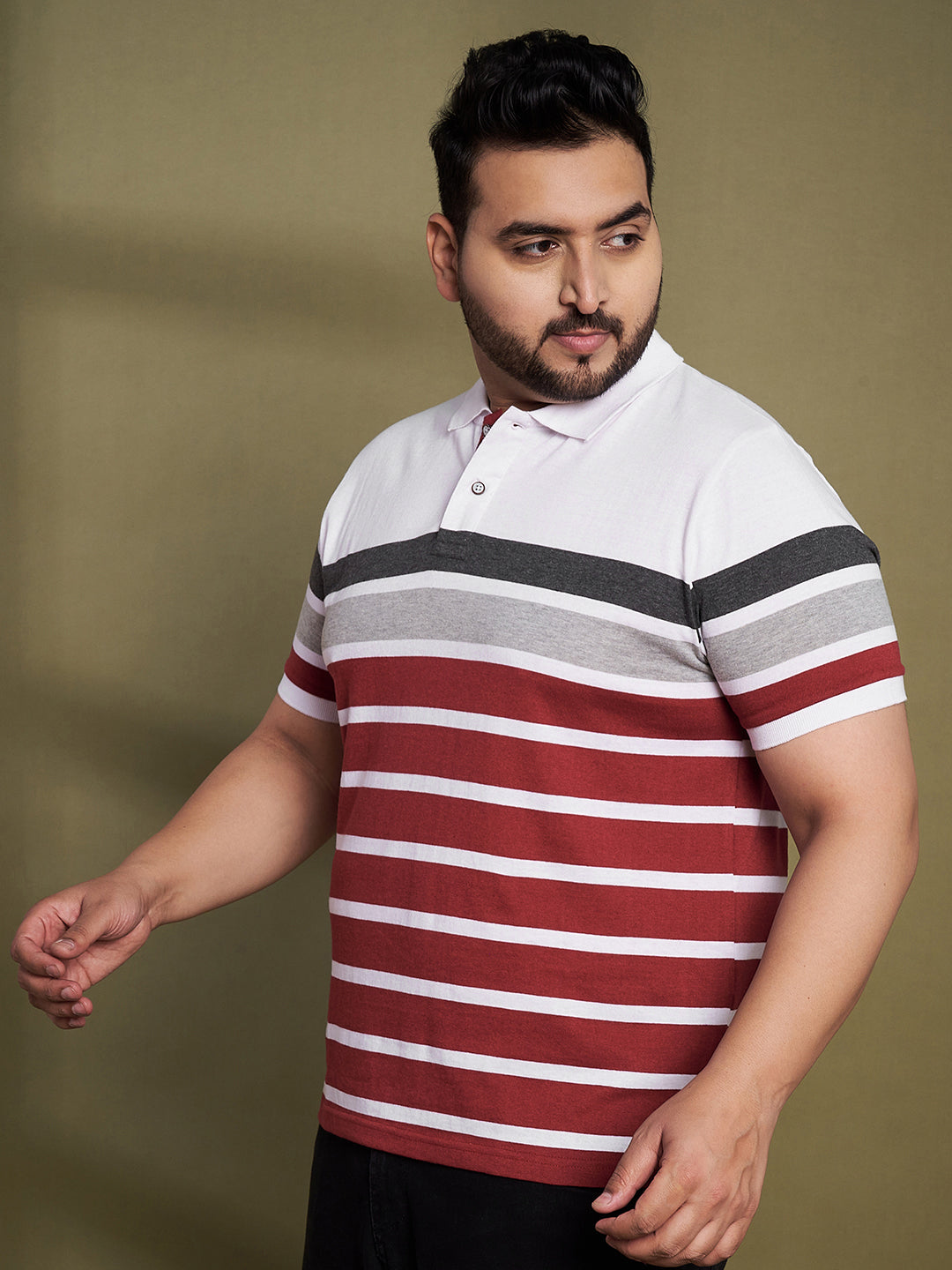 Austivo Men's Polo Neck T-shirt
