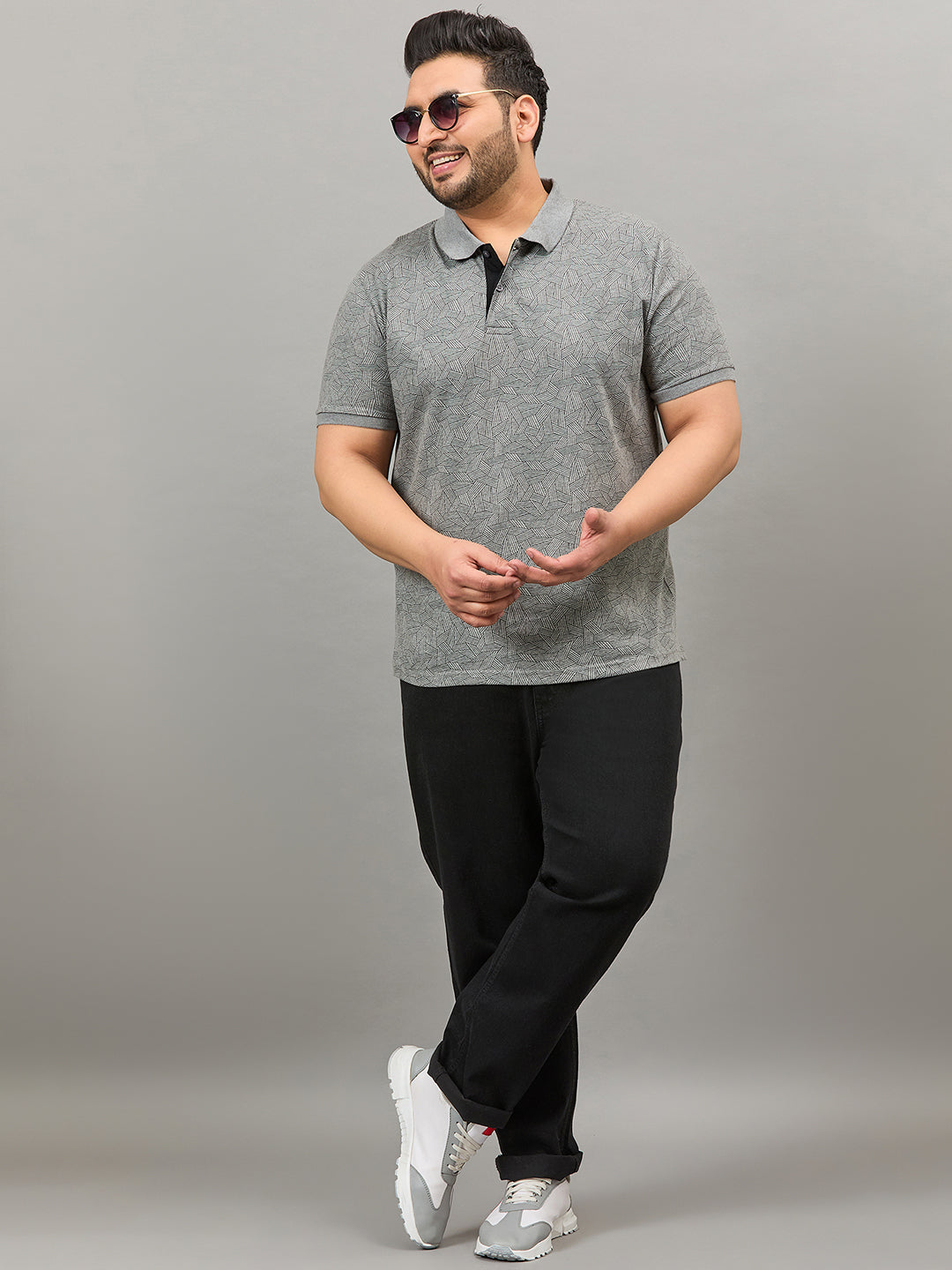 Austivo Men's Polo Neck T-shirt