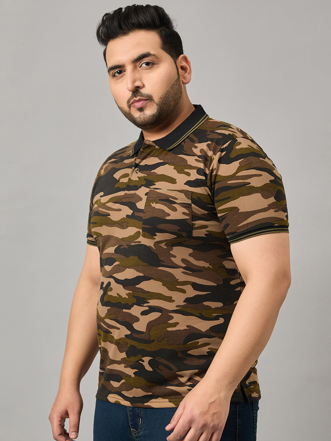 Austivo Men's Polo Neck T-shirt