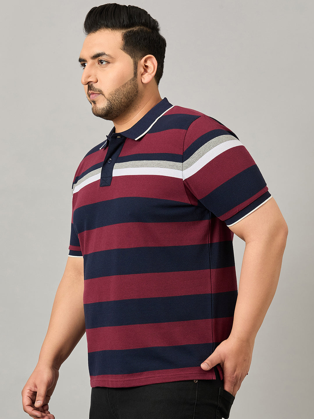 Austivo Men's Polo Neck T-shirt