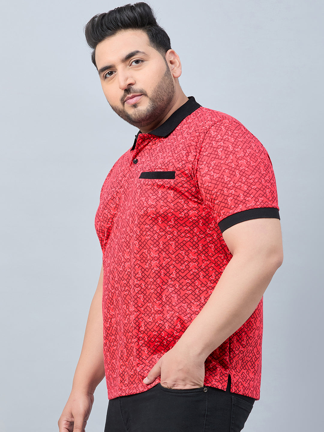 Austivo Men's Polo Neck T-shirt