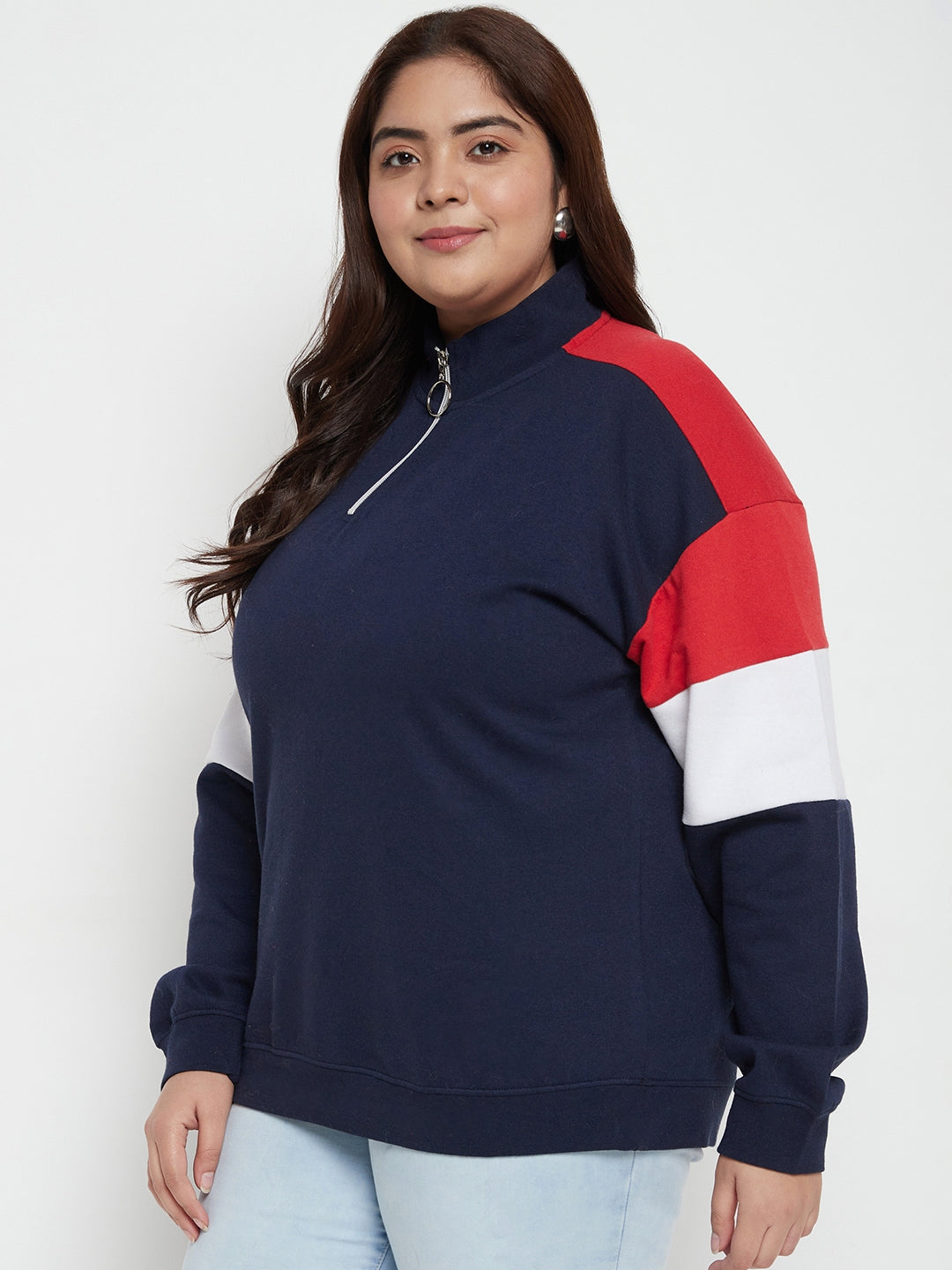Austivo Women Solid Sweatshirt