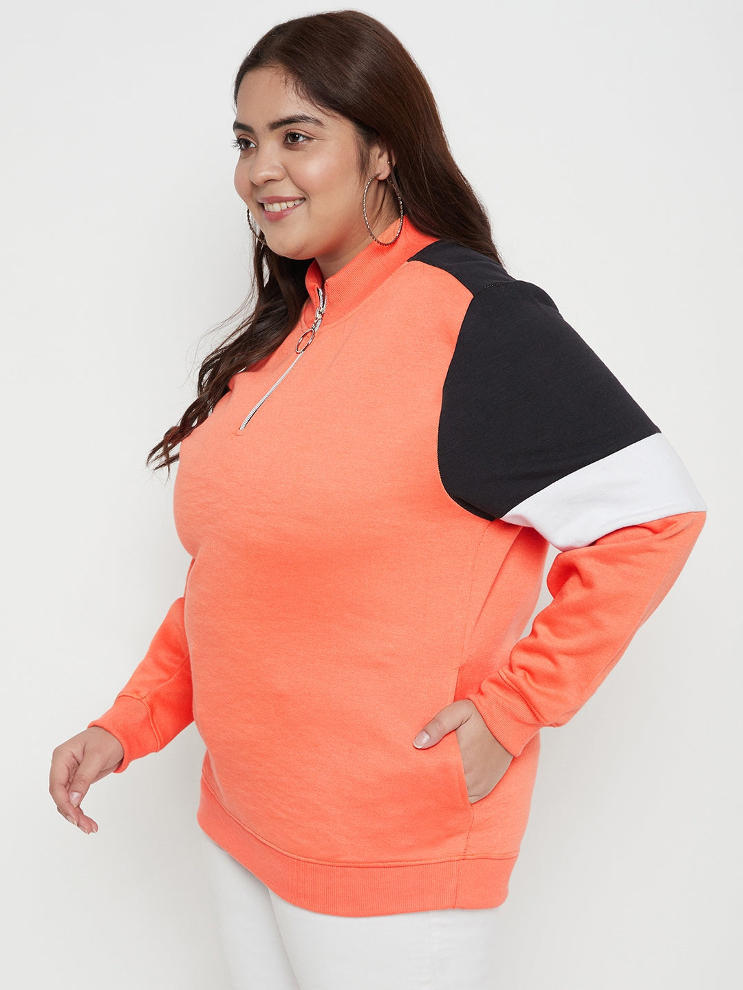 Austivo Women Solid Sweatshirt