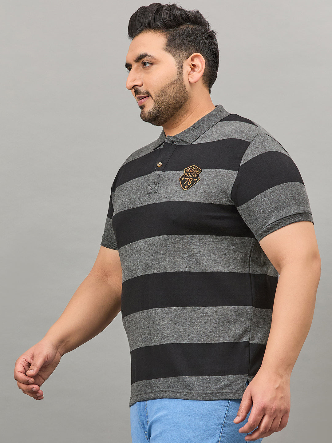 Austivo Men's Polo Neck T-shirt