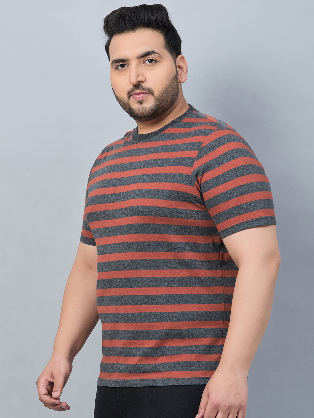 Austivo Men Round Neck Multicolor T-Shirt