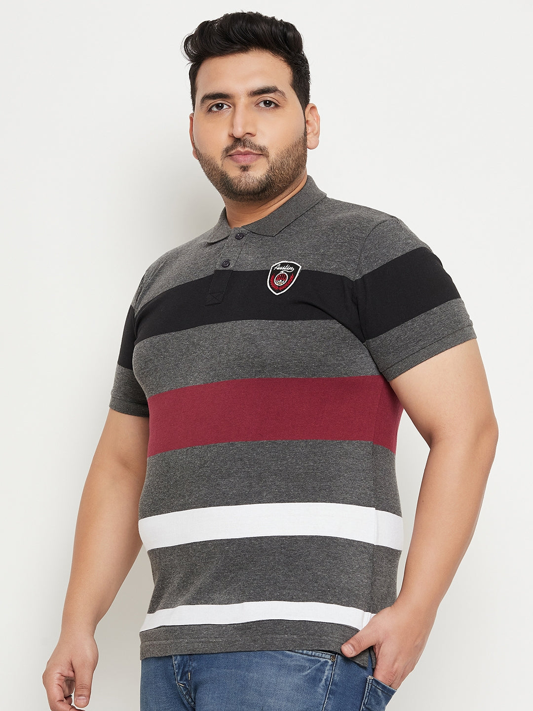 Austivo Men's Sleeves Polo Neck T-shirt