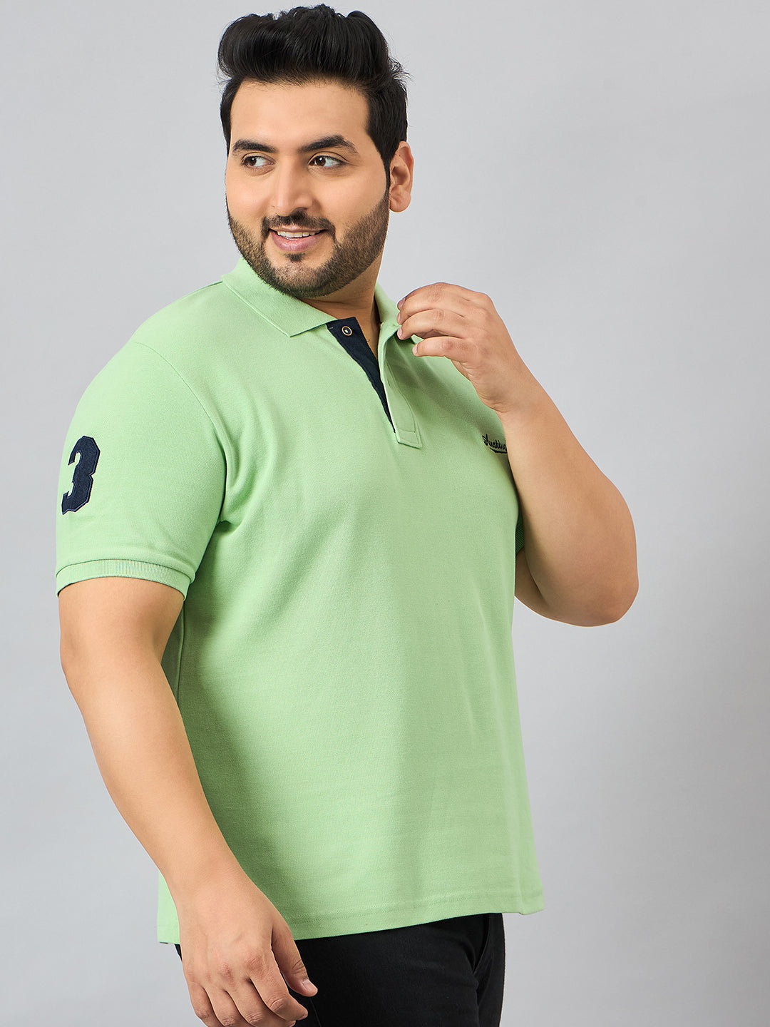 Austivo Men's Half Sleeves Polo Neck T-shirt