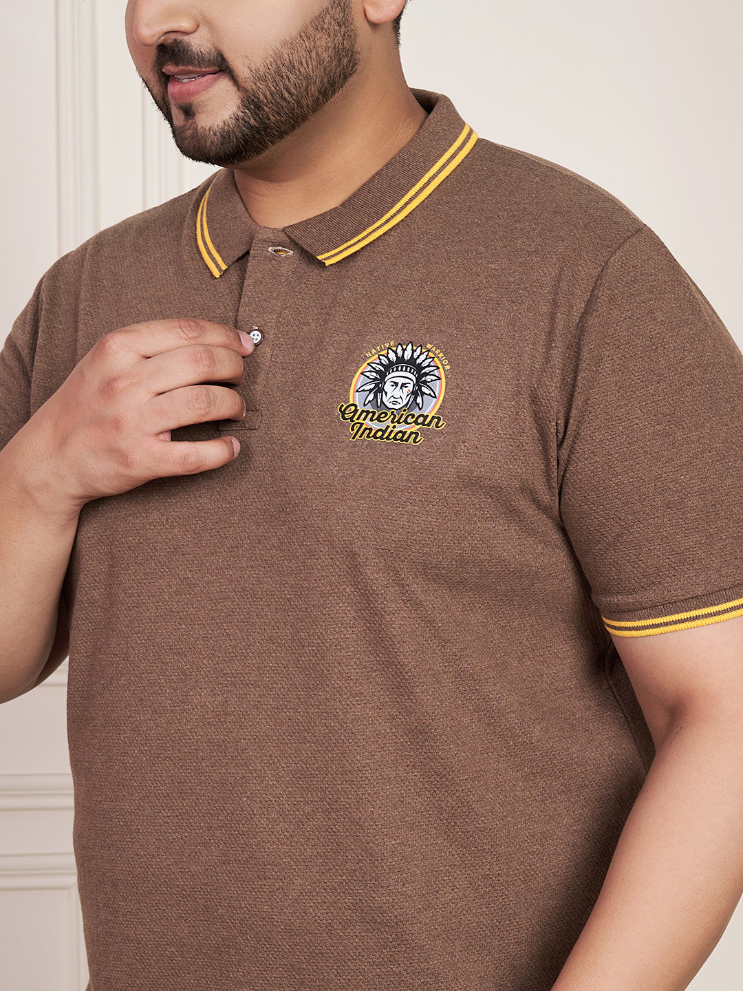 Austivo Men's Polo Neck T-shirt