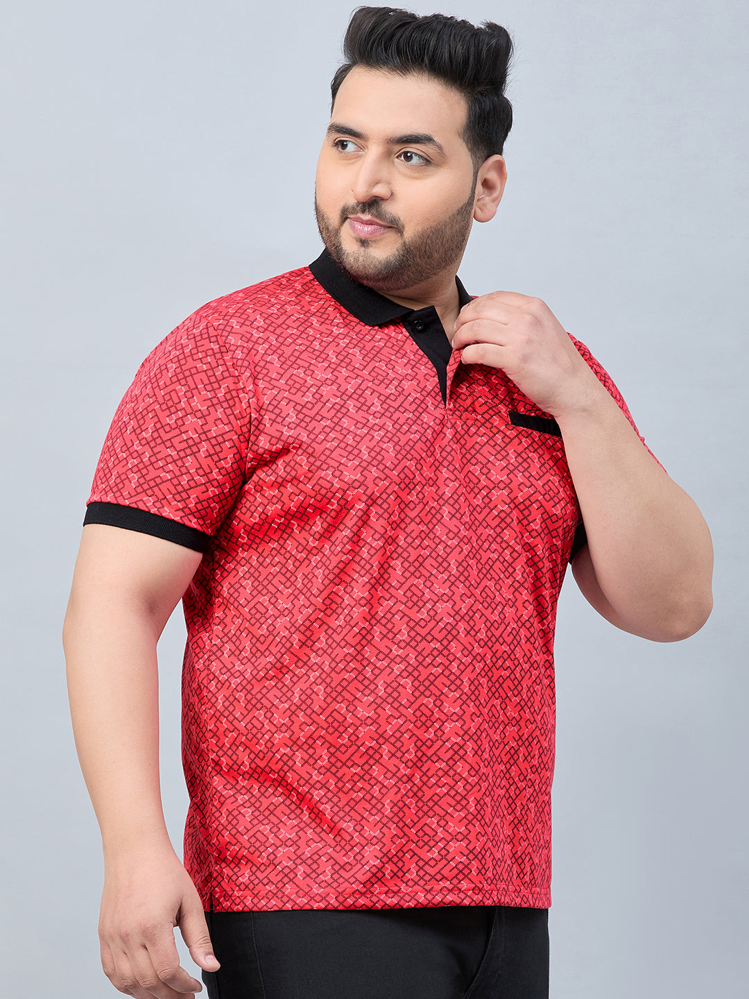 Austivo Men's Polo Neck T-shirt