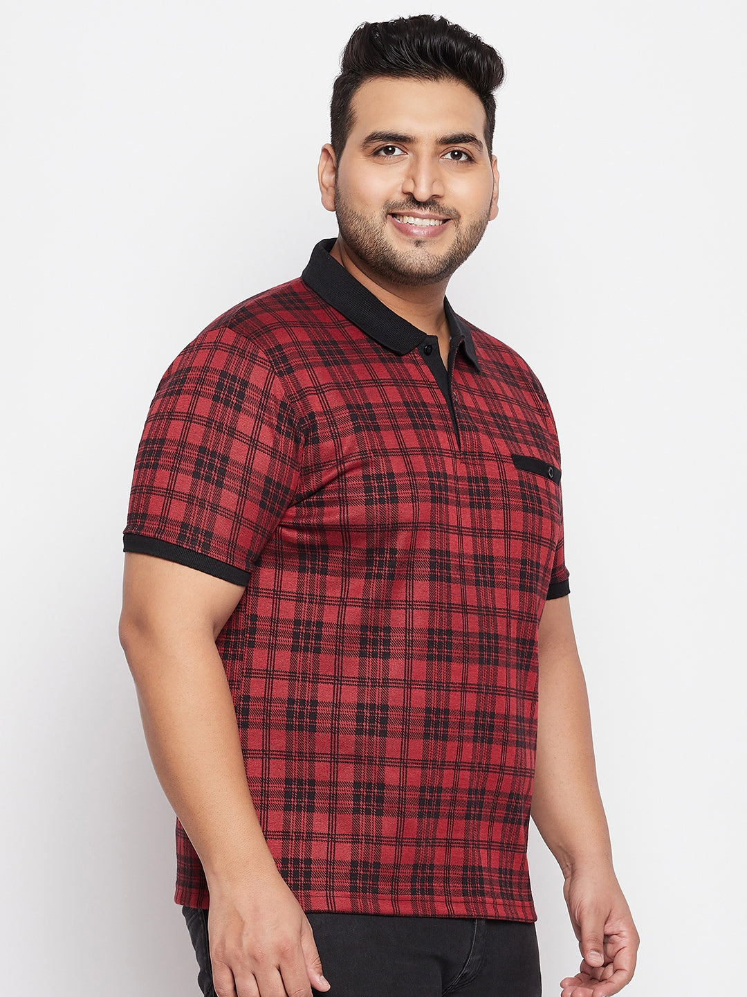 Austivo Men's Half Sleeves Polo Neck T-shirt