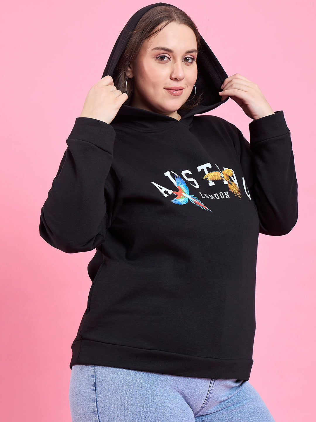 Austivo Women Solid Sweatshirt