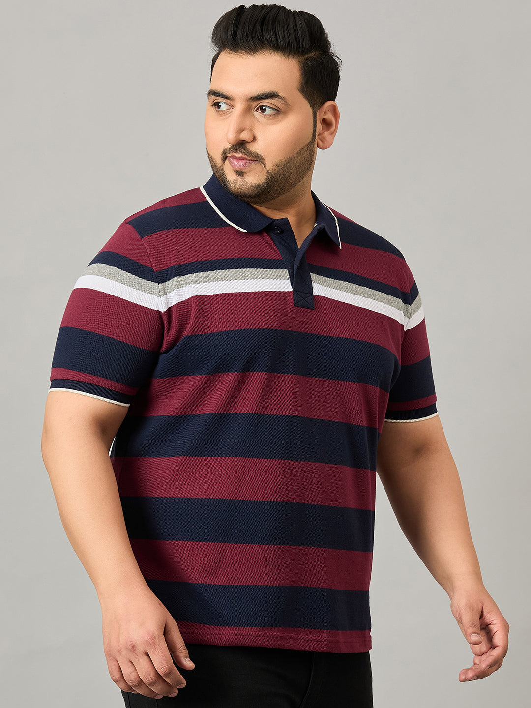 Austivo Men's Polo Neck T-shirt