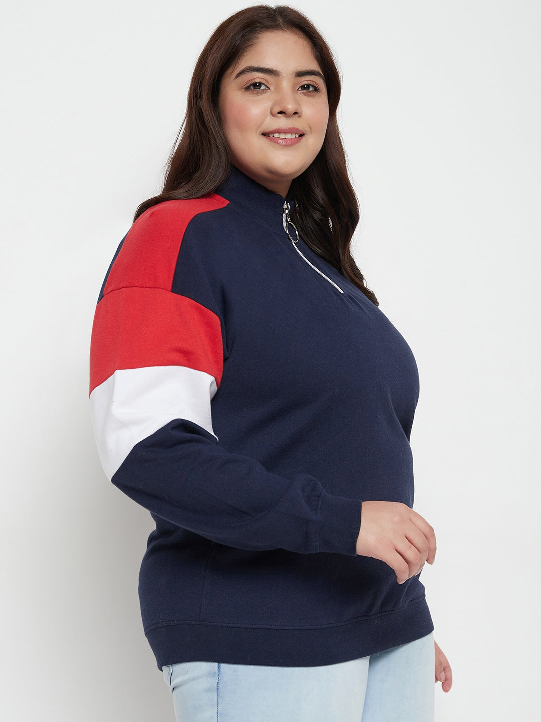 Austivo Women Solid Sweatshirt