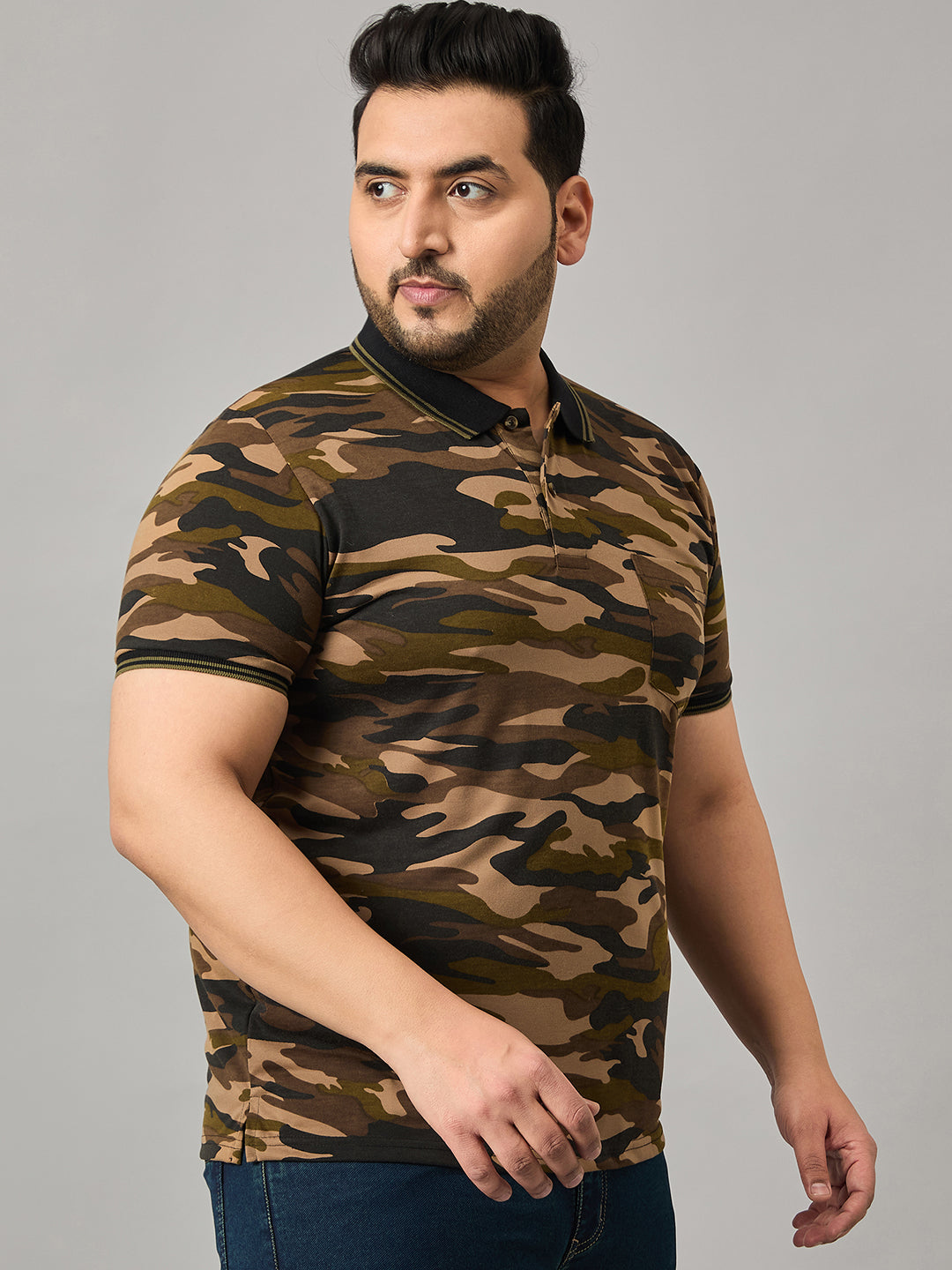 Austivo Men's Polo Neck T-shirt