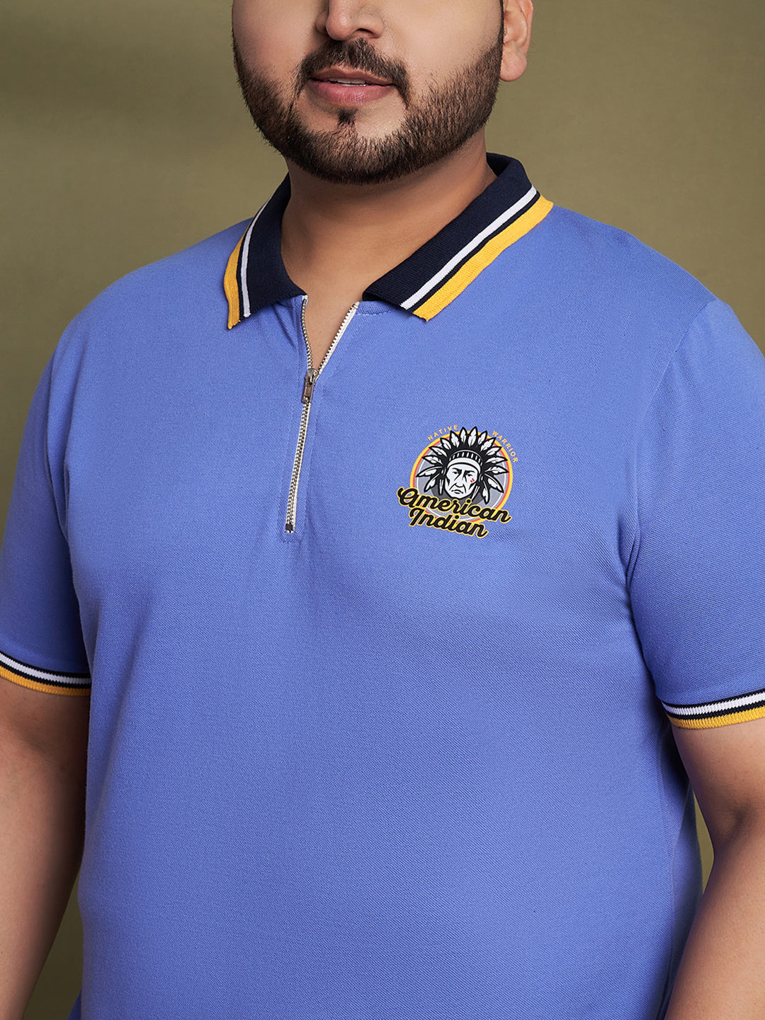 Austivo Men's Polo Neck T-shirt