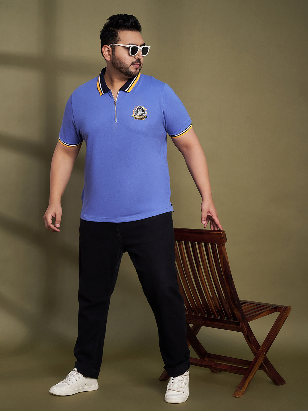 Austivo Men's Polo Neck T-shirt