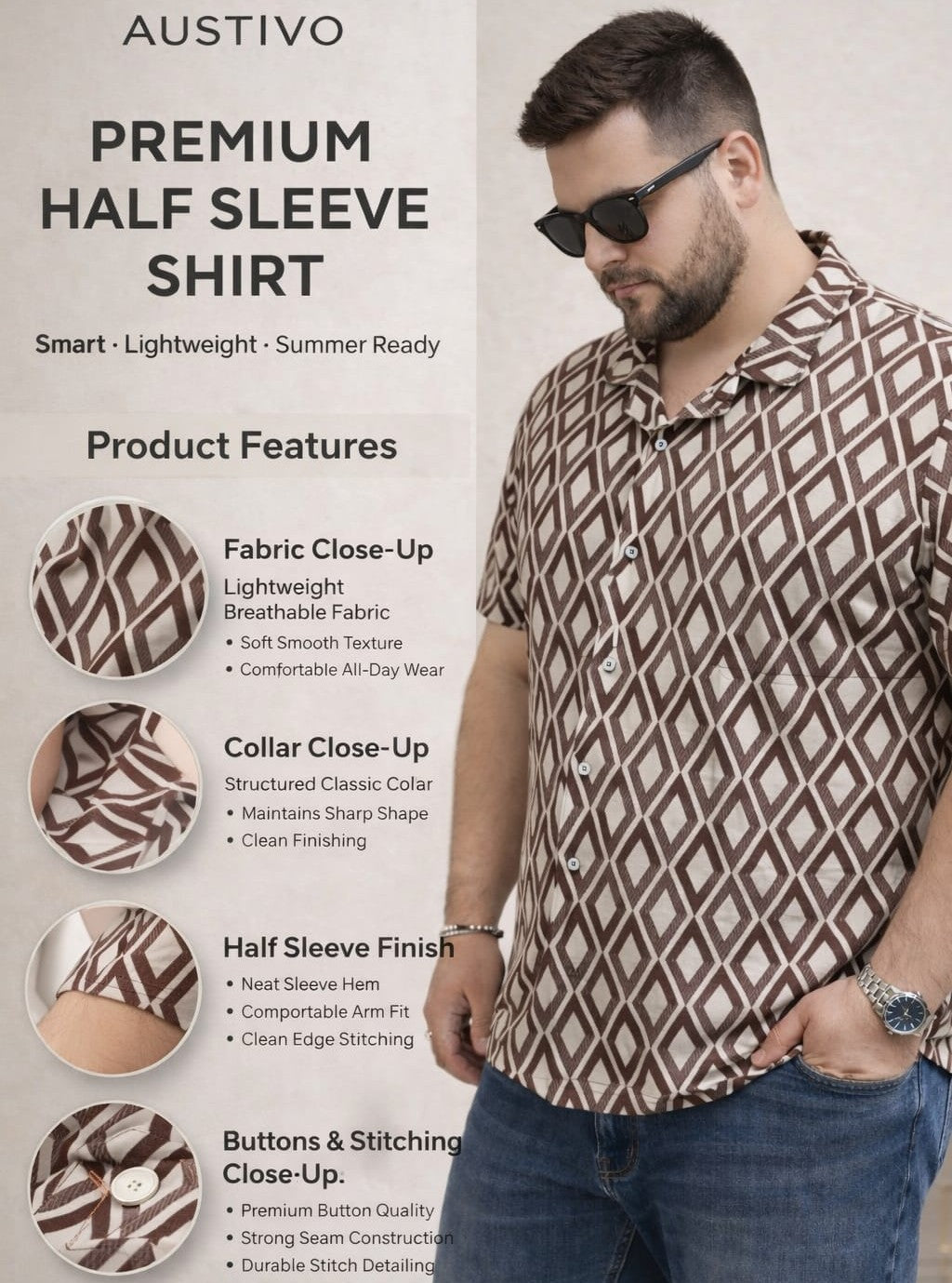 Austivo Men Casual Shirt